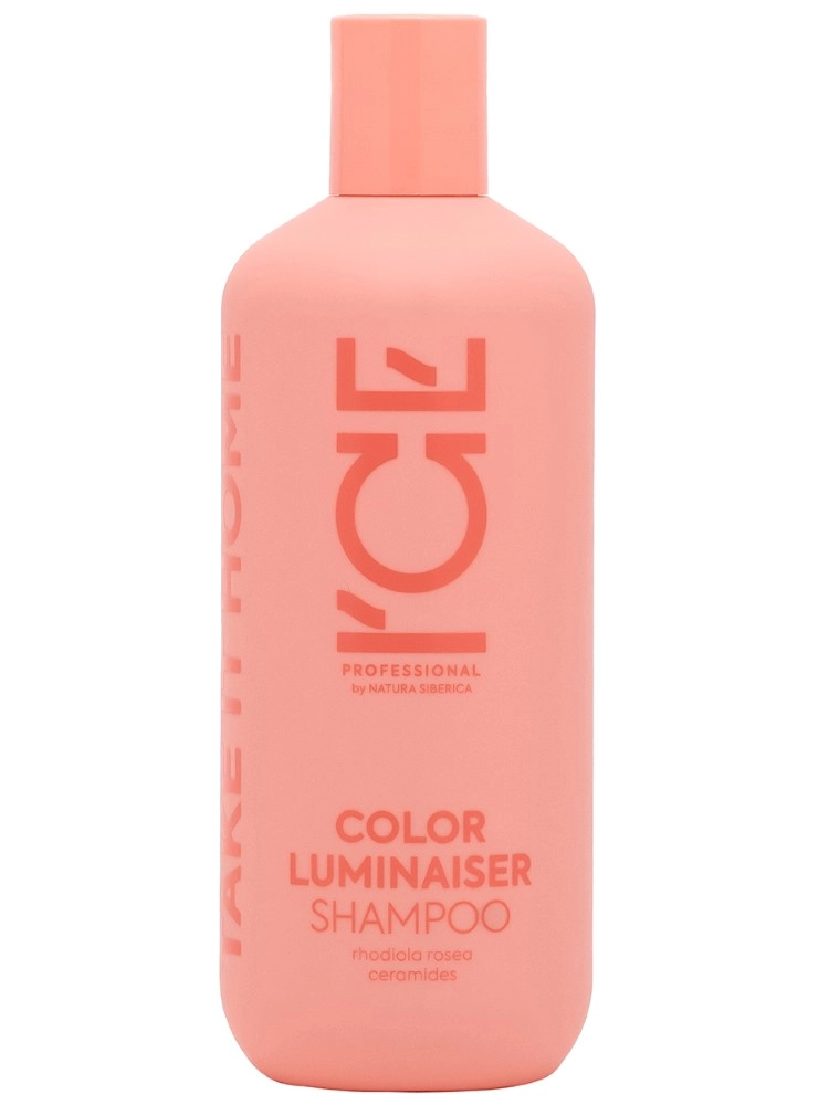 Ice by Natura Siberica color luminaiser Шампунь для окрашенных волос ламинирующий, шампунь, 400 мл, 1 шт. фото