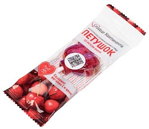 Сердце Континента Петушок леденцовая карамель с цинком и витамином С, карамель леденцовая, 17 г, 1 шт, вишня фото