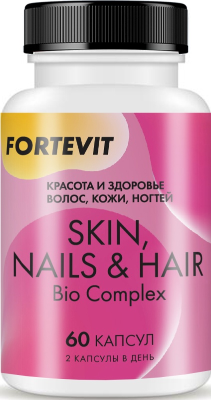 Фортевит Красота и здоровье волос, кожи, ногтей, капсулы, 60 шт. фото