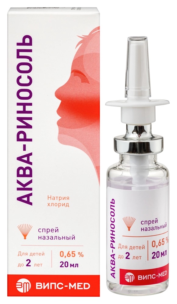 Аква-Риносоль, 0.65%, спрей назальный, 20 мл, 1 шт. фото