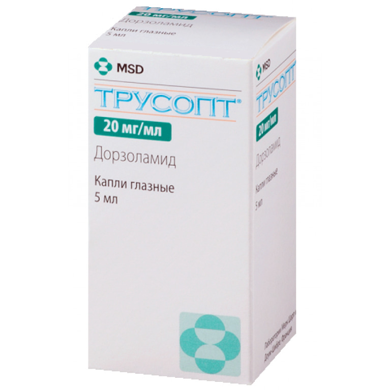 Трусопт, 2%, капли глазные, 5 мл, 1 шт. фото