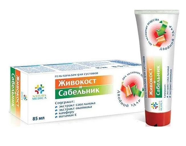 Natura Medica Живокост и сабельник гель-бальзам для суставов, гель-бальзам, 85 мл, 1 шт. фото