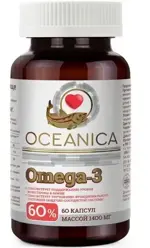 Океаника Омега-3 60%, 1400 мг, капсулы, 60 шт. фото 