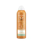 Vichy Capital Ideal Soleil Спрей-вуаль SPF50+, спрей для наружного применения, 75 мл, 1 шт, водостойкий фото