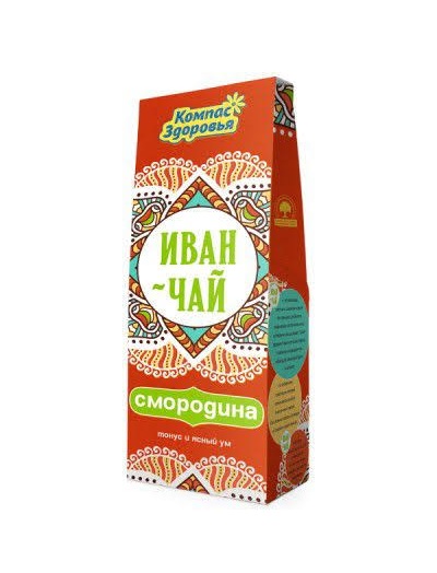 Компас здоровья Напиток чайный Иван-чай со смородиной, фиточай, 60 г, 1 шт. фото