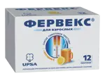 Фервекс, порошок для приготовления раствора для приема внутрь, 13.1 г, 12 шт, лимон, с сахаром фото