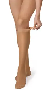 B.Well Pro Гольфы компрессионные прозрачные, 1 класс компрессии (18-22 mmHg), р. 3, пара, 1 шт, телесного цвета, арт. JW-111 фото 3