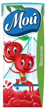 Мой нектар, сок, 0.2 л, 1 шт, вишня, для детей с 12 месяцев фото