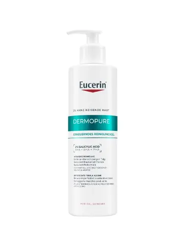 Eucerin dermopure clinical гель для глубокого очищения с кислотами для проблемной кожи, гель для умывания, 400 мл, 1 шт. фото