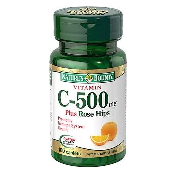 Natures Bounty Витамин C 500 мг и шиповник, таблетки, 100 шт. фото