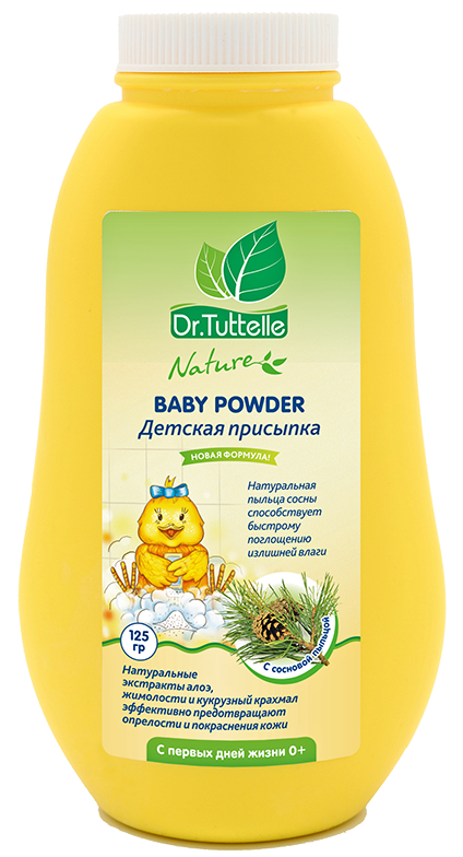 Dr. Tuttelle, присыпка детская, 125 г, 1 шт, с сосновой пыльцой фото