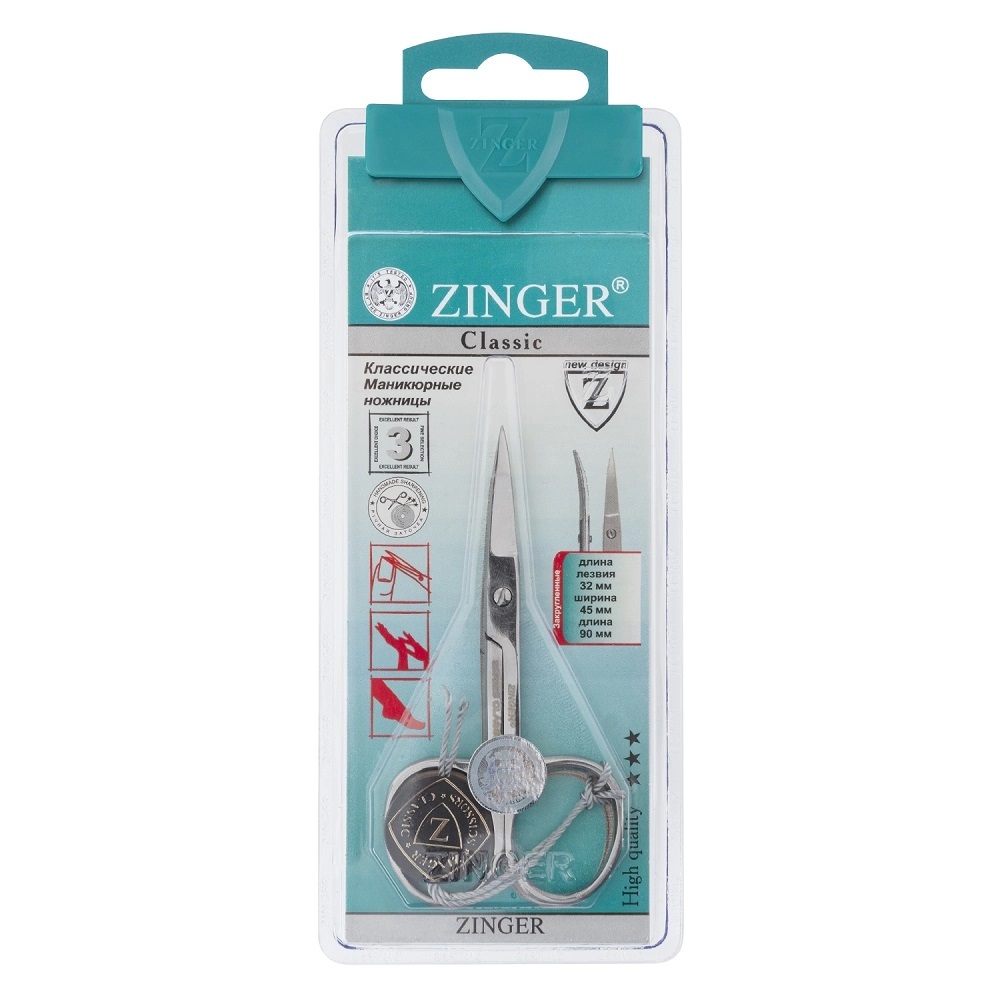 Zinger Ножницы для ногтей маникюрные, 1 шт, арт. B-116 фото