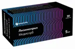 Лизиноприл Медисорб, 5 мг, таблетки, 90 шт. фото