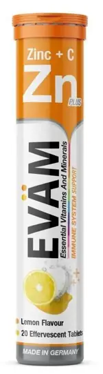 Evam Цинк + Витамин C, таблетки шипучие, 20 шт. фото