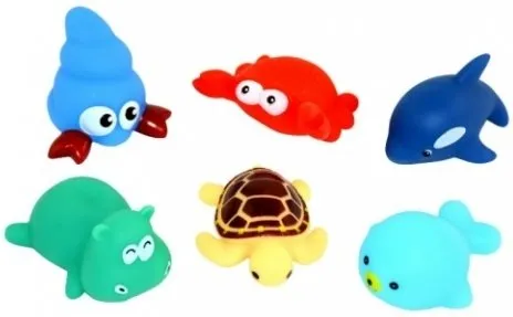 Бусинка набор игрушек для купания, набор, 6 шт, арт. 166 фото