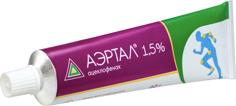 Аэртал, 1.5%, крем для наружного применения, 60 г, 1 шт. фото