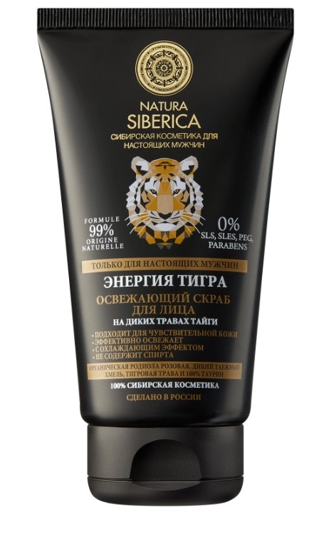 Natura Siberica освежающий скраб для лица энергия тигра, скраб для лица, 150 мл, 1 шт. фото