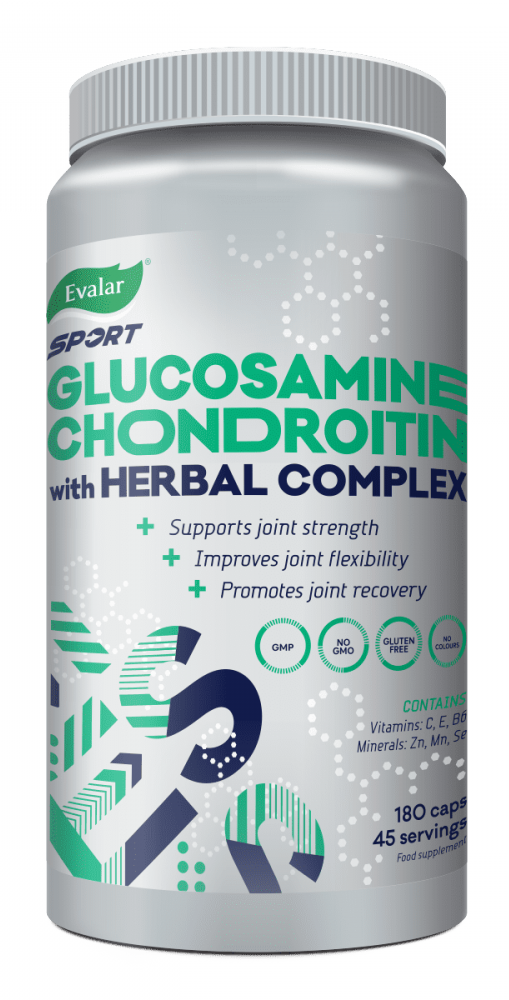 Эвалар Спортэксперт Глюкозамин Хондроитин Хербал, 760 мг, капсулы, 180 шт. фото