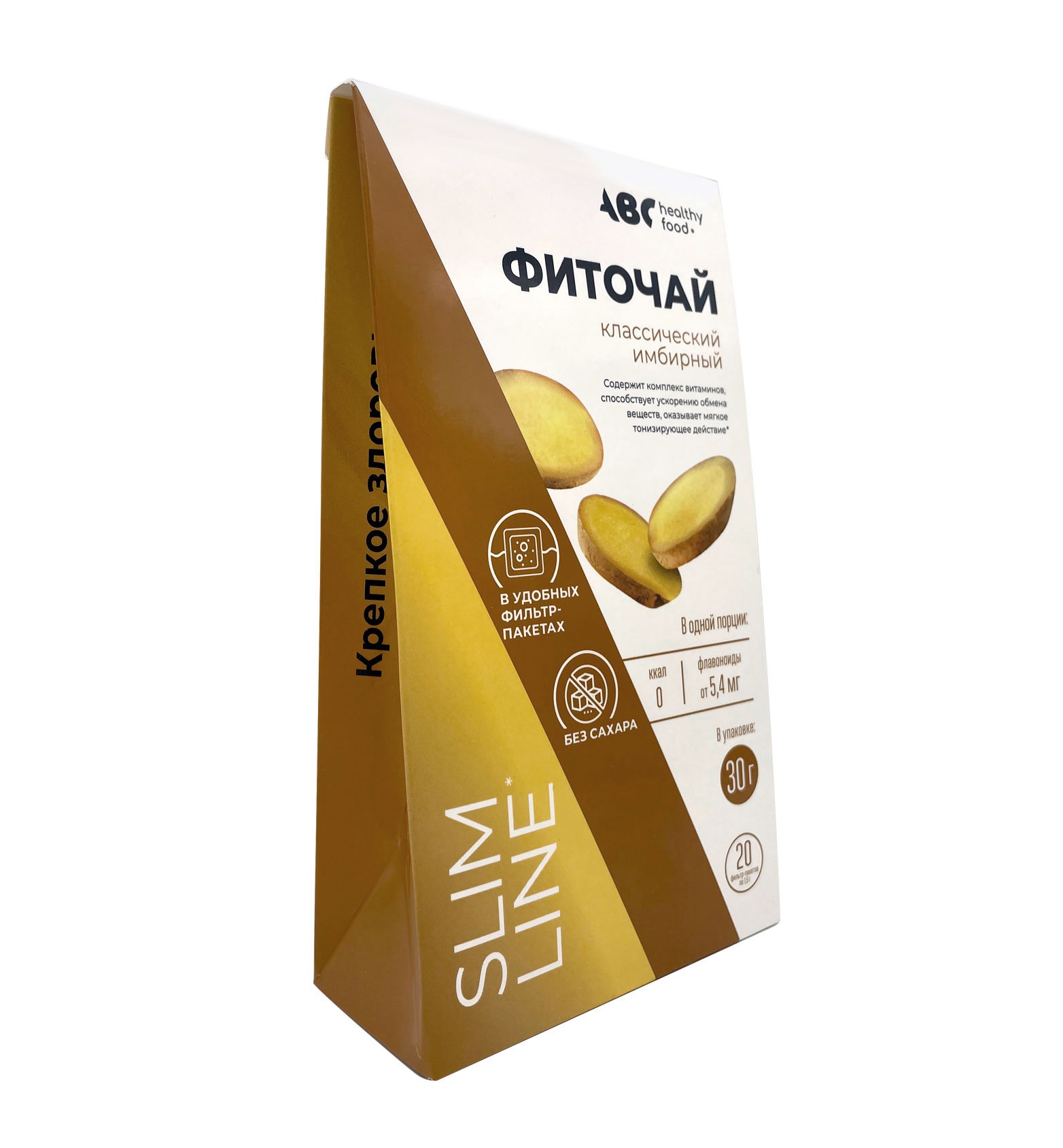 ABC Хэлси Фуд чай имбирный классический крепкое здоровье, чайный напиток, 1.5 г, 20 шт. фото