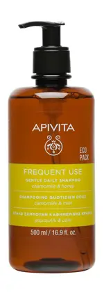 Apivita Мягкий шампунь для частого использования с ромашкой и мёдом, шампунь, 500 мл, 1 шт. фото