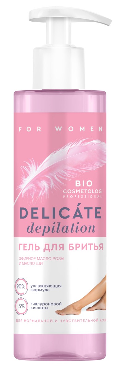 Bio Cosmetolog Professional Delicate Depilation Гель для бритья, гель для бритья, 190 мл, 1 шт. фото