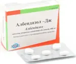 Албендазол-Дж, 400 мг, таблетки, покрытые пленочной оболочкой, 5 шт. фото