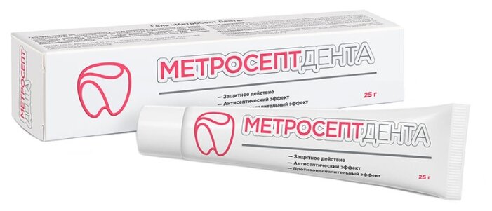 Метросепт Дента, гель для десен, 25 г, 1 шт. фото