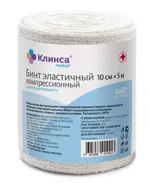 Клинса Лайт Бинт эластичный компрессионный, 10 см х 5 м, 1 шт, с застежкой, средней растяжимости фото