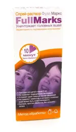 Фулл Маркс средство педикулицидное, спрей-раствор, 150 мл, 1 шт, в комплекте с гребнем фото 