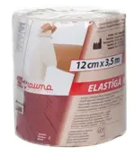 Lauma Бинт эластичный медицинский, 12 см х 3.5 м, 1 шт, с двумя фиксаторами, высокой растяжимости фото