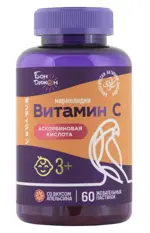 Бон Дижон Мармеладки Витамин С, пастилки жевательные, 60 шт, апельсин фото