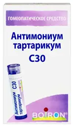 Антимониум Тартарикум С30, гранулы гомеопатические, 4 г, 1 шт. фото