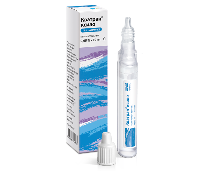 Кватран ксило, 0.05%, капли назальные, 15 мл, 1 шт. фото