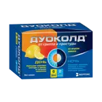 Дуоколд от гриппа и простуды День-Ночь, порошок для приготовления раствора для приема внутрь, 5 г, 8 шт, лимон, 6 шт. пакет день+ 2 шт. пакет ночь фото