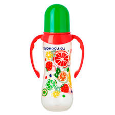 Курносики Бутылочка с силиконовой соской Фрукты, 250 мл, 1 шт, арт. 11049 фото