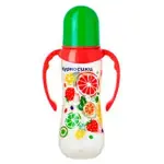 Курносики Бутылочка с силиконовой соской Фрукты, 250 мл, 1 шт, арт. 11049 фото