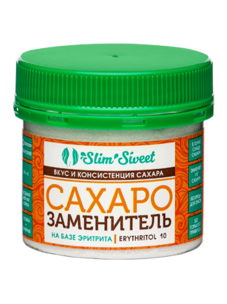 Slim Sweet заменитель сахара Эритрит 10, порошок, 100 г, 1 шт. фото