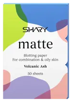 Shary Салфетки для лица матирующие Вулканический пепел, 50 шт, для комбинированной и жирной кожи фото