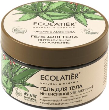 Ecolatier Organic Aloe Vera Гель для тела интенсивное увлажнение, гель, 250 мл, 1 шт. фото