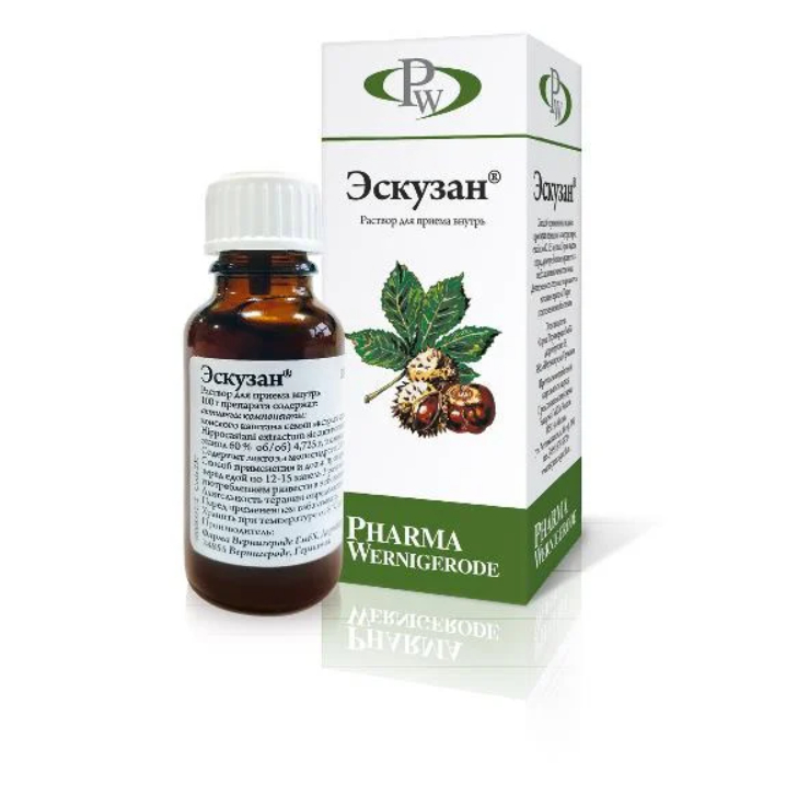 Эскузан, капли для приема внутрь, 20 мл, 1 шт. фото