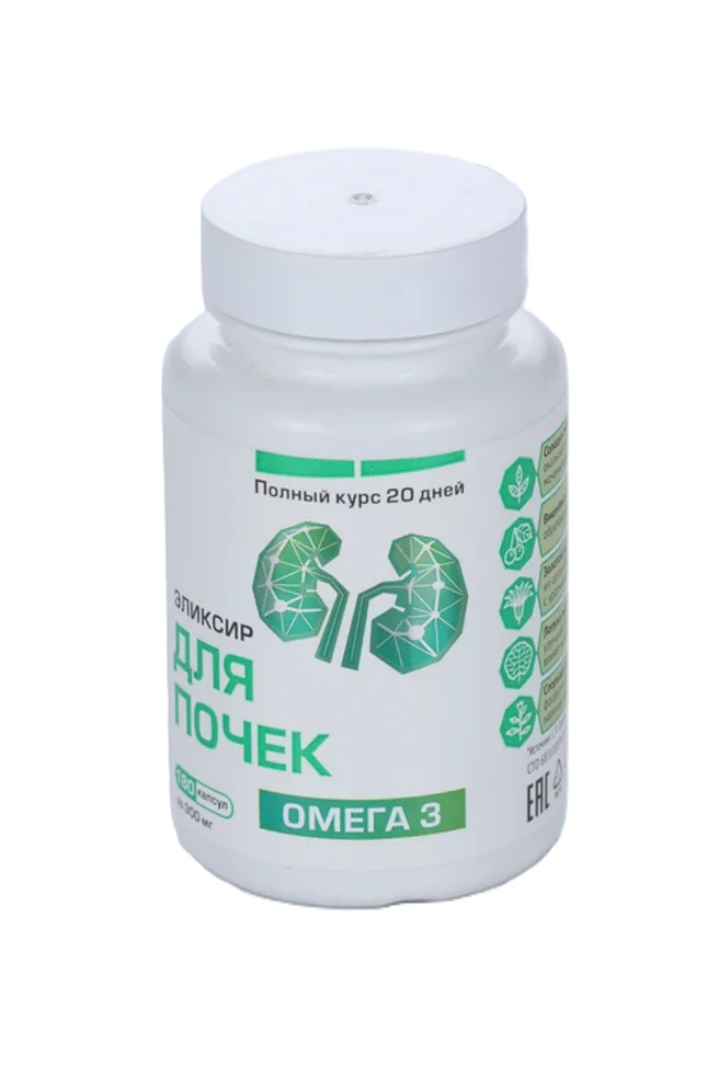 Компас здоровья Омега-3 Эликсир для почек, капсулы, 180 шт. фото