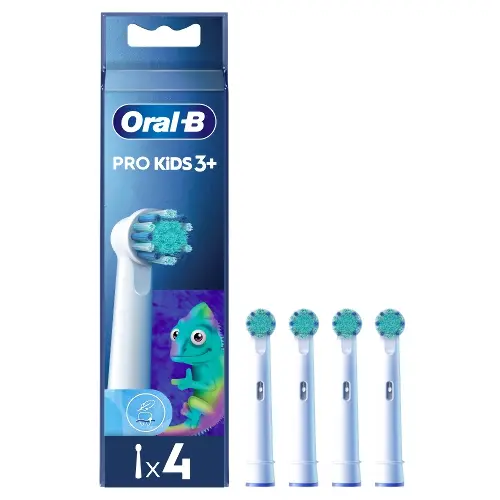Oral-B Pro kids насадка сменная для электрических зубных щеток chameleon, 4 шт. фото