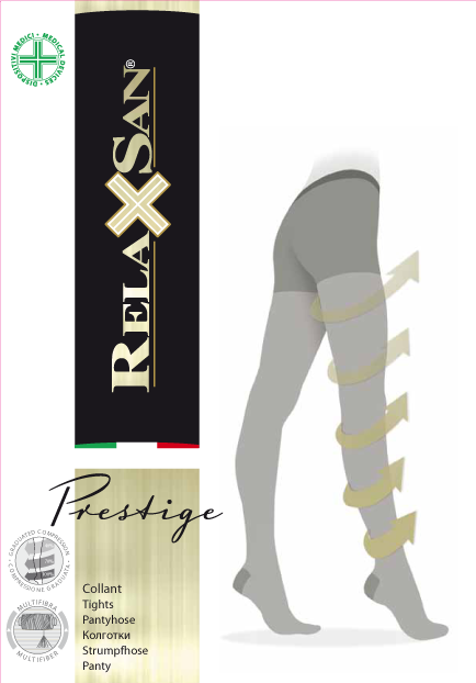 Relaxsan Prestige 140 den Колготки 1 класс компрессии, р. 4(XL), 1 шт, черного цвета, арт. 880F (18-22 mm Hg) фото