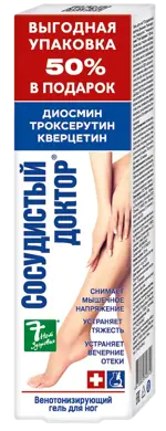 7 Нот Здоровья Сосудистый доктор, гель для ног, 125 мл, 1 шт. фото