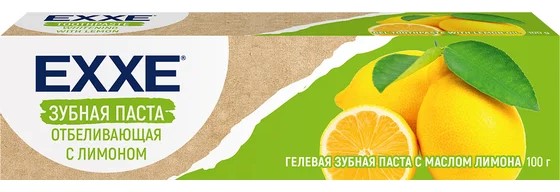 EXXE Зубная паста отбеливающая, зубная паста, 100 г, 1 шт, с лимоном фото