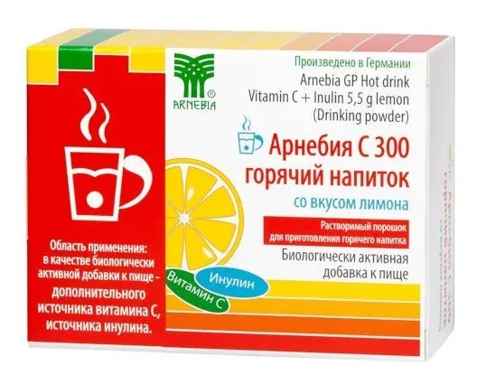 Арнебия С 300, 5.5 г, порошок растворимый, 10 шт, лимон фото