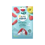 Фрутоняня Фруктовые кусочки без сахара, 15 г, 1 шт, яблоко + малина фото