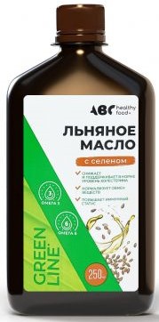 АВС Хэлси фуд Льняное масло с селеном, масло для приема внутрь, 250 мл, 1 шт. фото