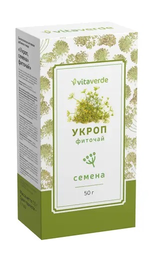 Vitaverde Укроп семена, фиточай, 50 г, 1 шт. фото