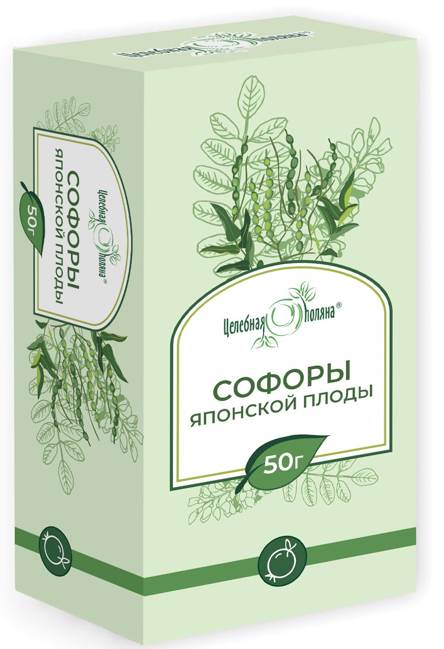 Целебная поляна Софоры японской плоды, фиточай, 50 г, 1 шт. фото